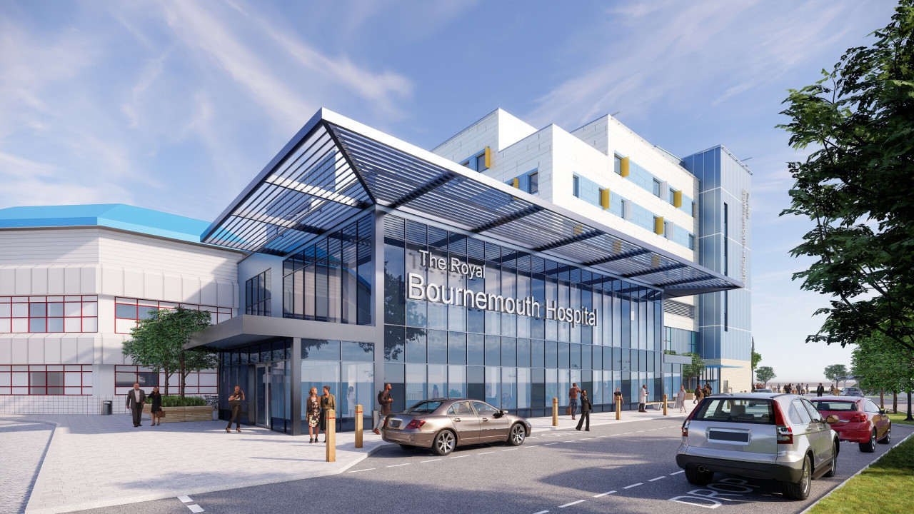 New Bournemouth Hospital Installs Wilson Flowgrids Sensing Precision   The RBH Entrance Artist Impression 51663 1636106036 